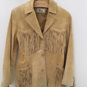 Western Suede Jacket--Lined